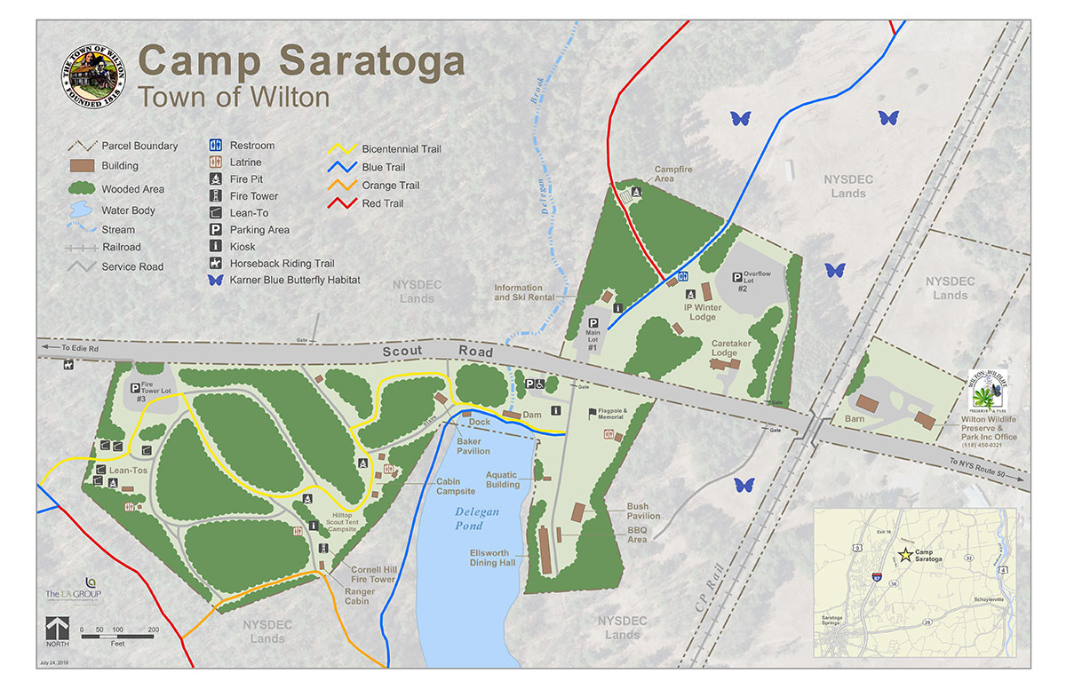 Camp Saratoga Map